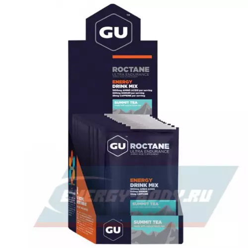  GU ENERGY GU ROCTANE ENERGY DRINK MIX Горный чай, 10 x 65 г