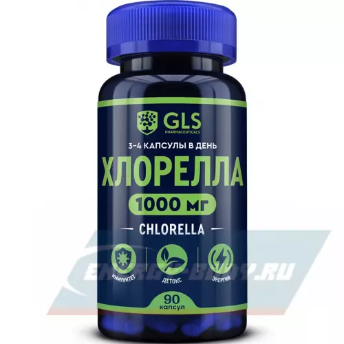  GLS pharmaceuticals Хлорелла 1000 мг (Chlorella) 90 капсул