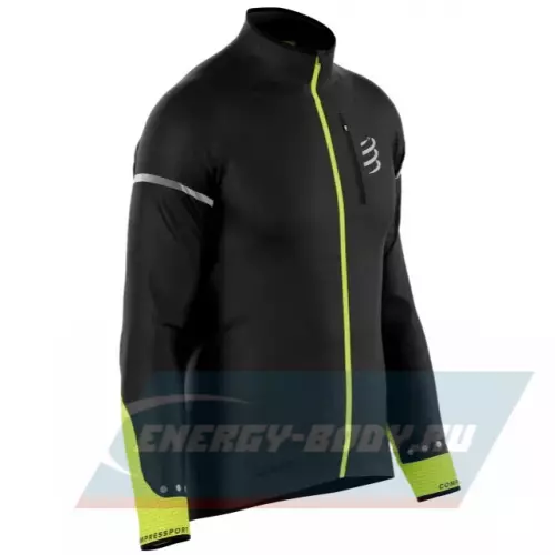  Compressport Ветровка Hurricane Windproof Flash Black/Fluo Yellow S