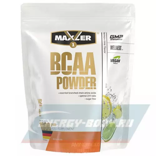 ВСАА MAXLER BCAA Powder 2:1:1 Sugar Free EU Лайм - Лимон, 1000 г