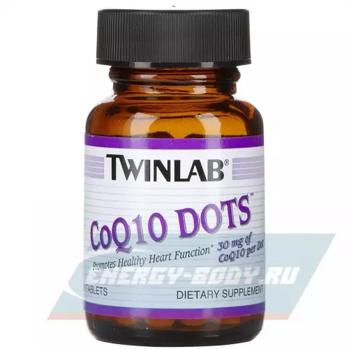  Twinlab CoQ10 Dots Апельсин, 60 таблеток