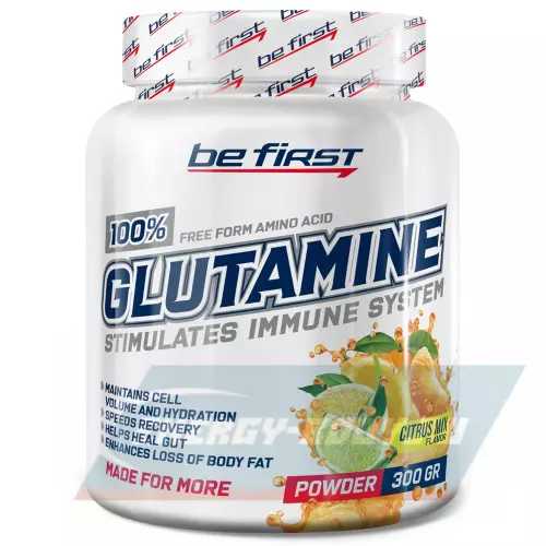 Глютамин Be First Glutamine Powder Цитрусовый микс, 300 г