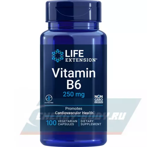  Life Extension Vitamin B6 250 mg 100 капсул