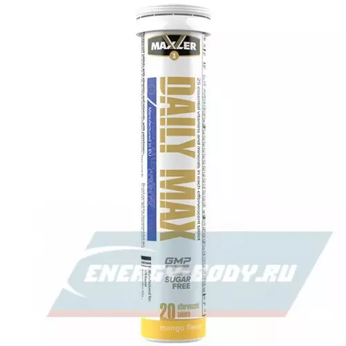  MAXLER Daily Max Effervescent Tabs Манго, 12 х 20 шипучих таблеток