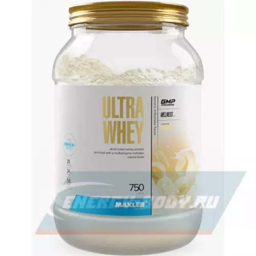  MAXLER Ultra Whey Банановый молочный коктейль, 750 г