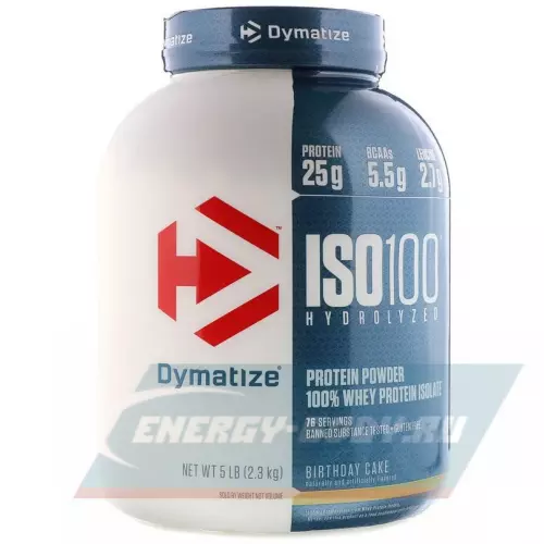  DYMATIZE Dymatize ISO100 Hydrolyzed Праздничный торт, 2300 г