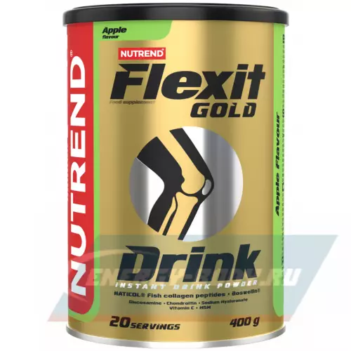 Суставы, связки NUTREND FLEXIT GOLD DRINK Яблоко, 2 x 400 г