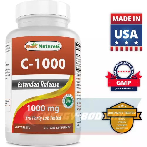  BestNaturals Vitamin C 1000 mg 240 таблеток