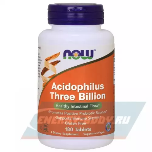  NOW FOODS Acidophilus Three Billion 180 таблеток