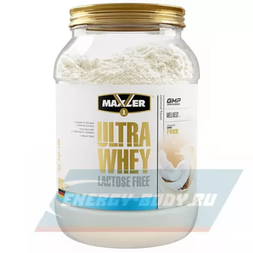  MAXLER Ultra Whey Lactose Free Кокос, 900 г