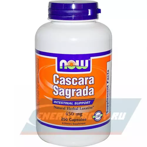  NOW FOODS Cascara Sagrada - каскара саграда Нейтральный, 250 капсул