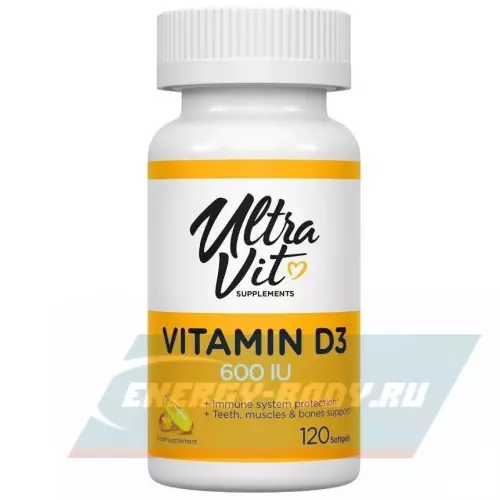  UltraVit UltraVit Vitamin D3 120 капсул