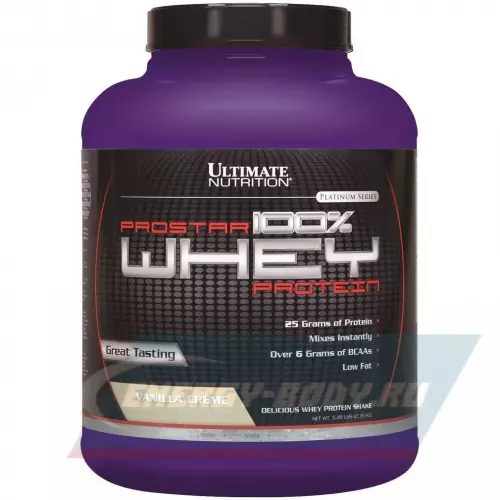  Ultimate Nutrition Prostar Whey Ванильный крем, 2390 г