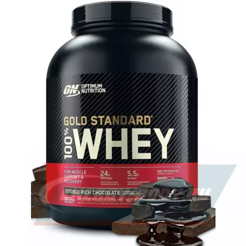  OPTIMUM NUTRITION 100% Whey Gold Standard Двойной шоколад, 2270 г + шейкер