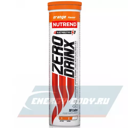  NUTREND ZERODRINX TABS Апельсин, 6 x 18 таблеток