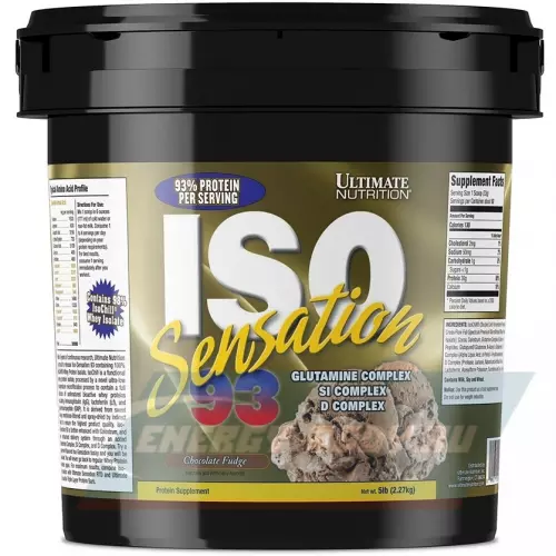  Ultimate Nutrition ISO Sensation 93 Шоколадный фадж, 2270 г