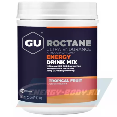  GU ENERGY GU ROCTANE ENERGY DRINK MIX Тропические фрукты, 780 г