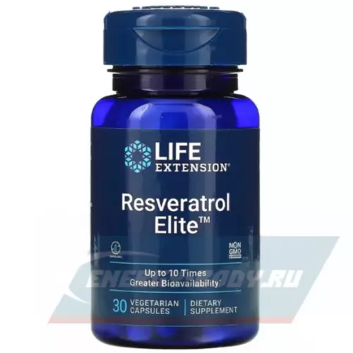  Life Extension Resveratrol Elite 30 вегетарианских капсул