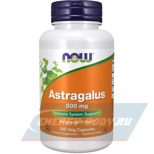  NOW FOODS Astragalus 500 mg 100 веган капсул