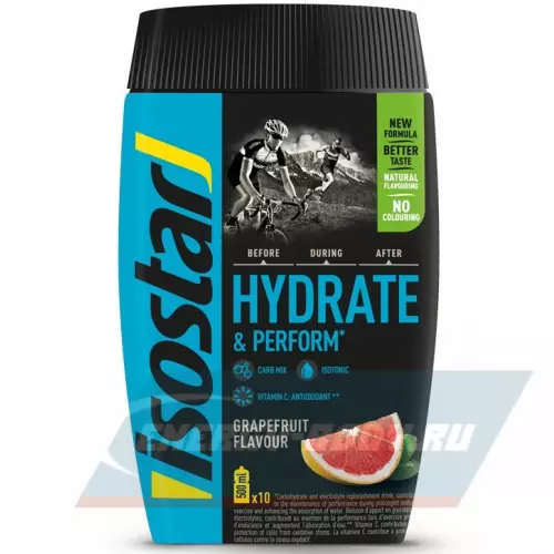  ISOSTAR Hydrate and Perform Powder Грейпфрут, 400 г