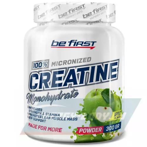  Be First Creatine Micronized Powder (креатин моногидрат) Яблоко, 300 г