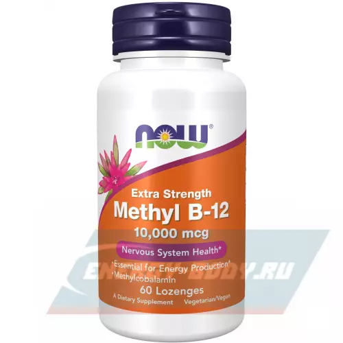  NOW FOODS Methyl B-12 10000 mcg 60 леденцов