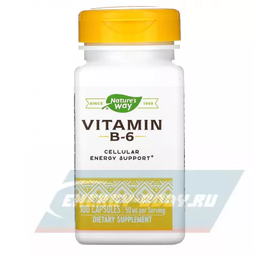  Nature-s Way Vitamin B6 50 mg 100 капсул