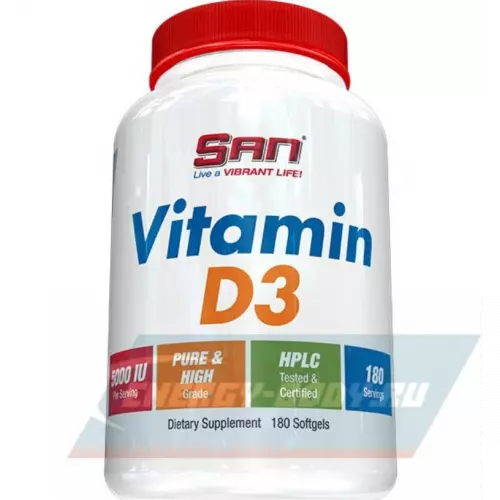  SAN Vitamin D3 5000 ME 180 капсул