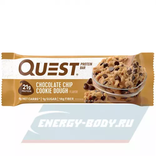 Батончик протеиновый Quest Nutrition Quest Bar 60 г, Печенье с кус. шоколада