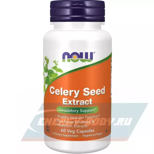  NOW FOODS Celery Seed Extract 60 веган капсул