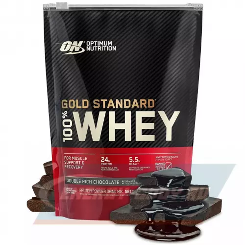  OPTIMUM NUTRITION 100% Whey Gold Standard Двойной шоколад, 454 г