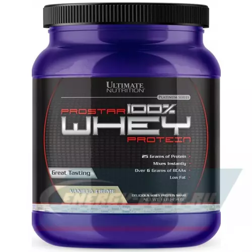  Ultimate Nutrition Prostar Whey Ванильный крем, 454 г