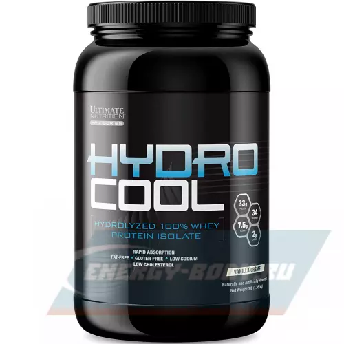  Ultimate Nutrition Hydro Cool Protein Isolate Ванильный крем, 1360 г