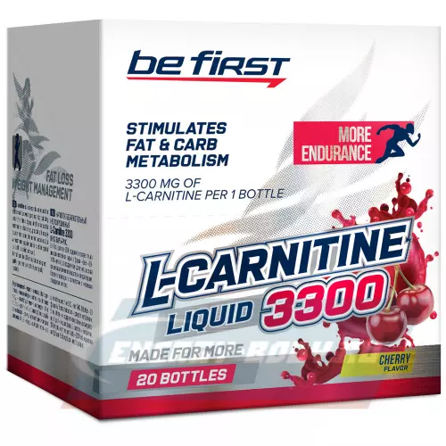 L-Карнитин Be First L-Carnitine Liquid 3300 mg Вишня, 20 х 25 мл