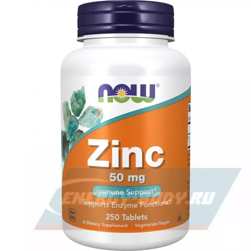  NOW FOODS Zinc Gluconate 50 mg 250 таблеток