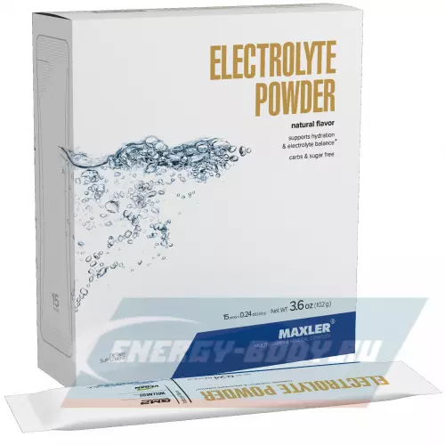  MAXLER Electrolyte Powder Натуральный, 15 х 6,8 г