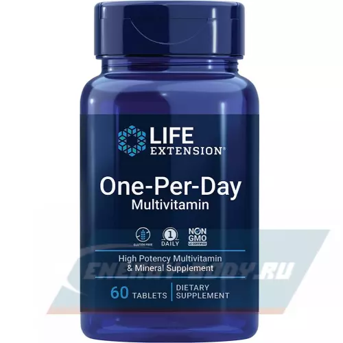  Life Extension One-Per-Day Multivitamin 60 таблеток