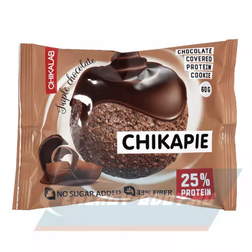 Батончик протеиновый Chikalab ChikaPie Тройной шоколад, 60 г