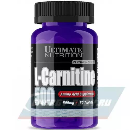 L-Карнитин Ultimate Nutrition L-CARNITINE 500 нейтральный, 60 таблеток