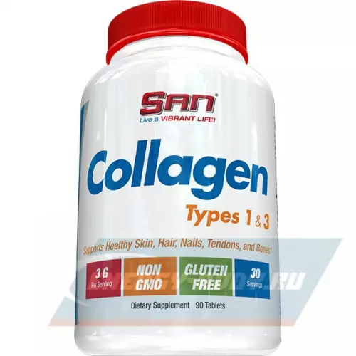 COLLAGEN SAN Collagen Types 1 & 3 90 таблеток