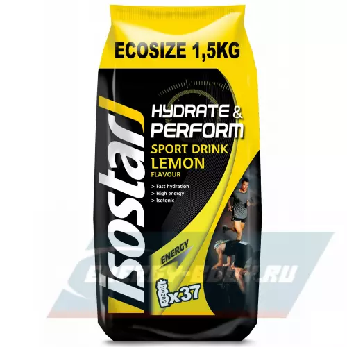  ISOSTAR Hydrate and Perform Powder Лимон, 1 пакет = 1.5 кг