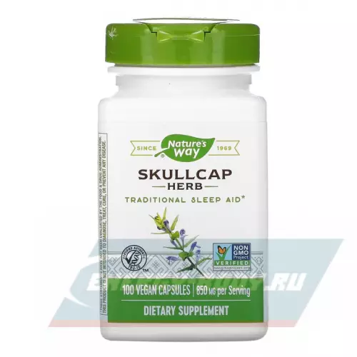  Nature-s Way Skullcap Herb 100 веганских капсул