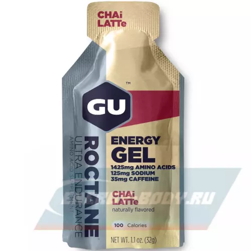 Энергетический гель GU ENERGY GU ROCTANE ENERGY GEL 35mg caffeine Чай латте, 1 стик x 32 г