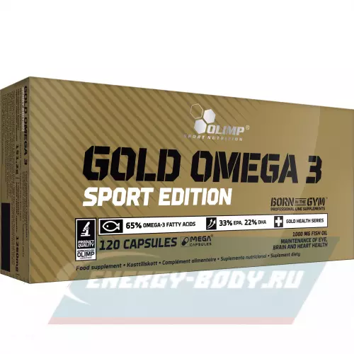 Omega 3 OLIMP GOLD-OMEGA 3 SPORT EDITION Нейтральный, 120 капсул