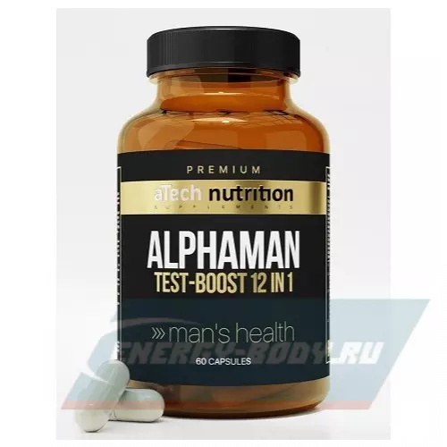  aTech Nutrition ALPHAMAN Premium Нейтральный, 60 капсул