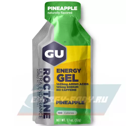 Энергетический гель GU ENERGY GU ROCTANE ENERGY GEL no caffeine Ананас, 1 стик x 32 г