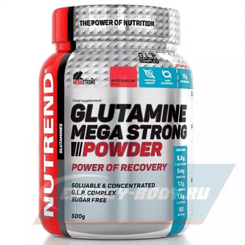 Глютамин NUTREND GLUTAMINE Mega Strong Powder Арбуз, 500 г