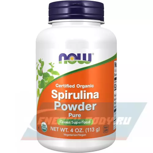  NOW FOODS Spirulina Powder Натуральный, 113 г