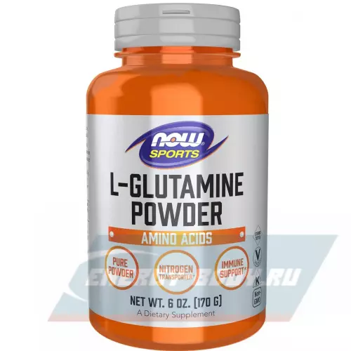 Глютамин NOW FOODS L-Glutamine Powder Натуральный, 170 г