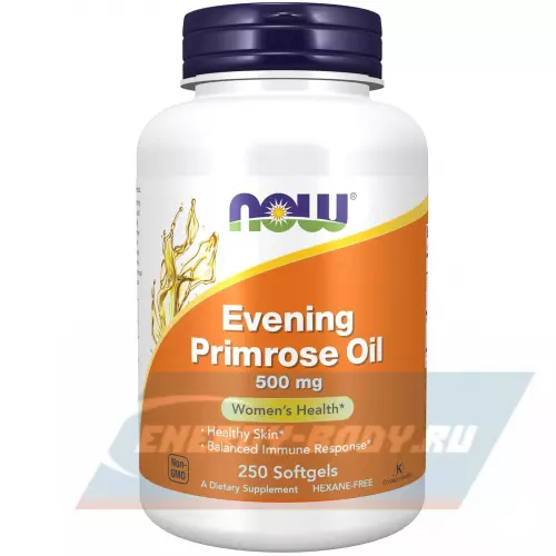  NOW FOODS Evening Primrose 500 mg 250 гелевые капсулы